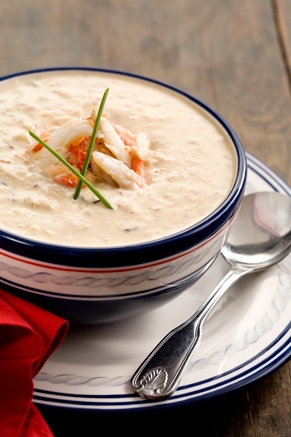Order Cream of Crab Soup food online from Captain’s Curbside Seafood store, Trappe on bringmethat.com