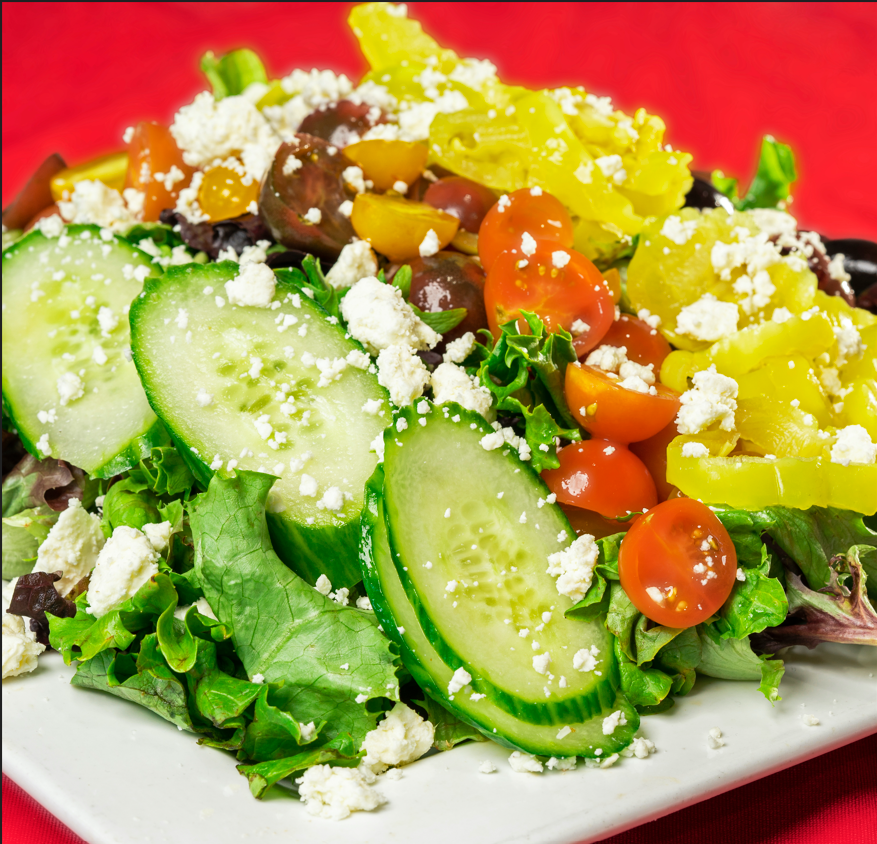 Order Greek Salad food online from Haveli indian cuisine store, Atlanta on bringmethat.com
