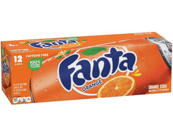 Order Fanta Soda (12 pk) food online from Ctown Supermarkets store, Uniondale on bringmethat.com
