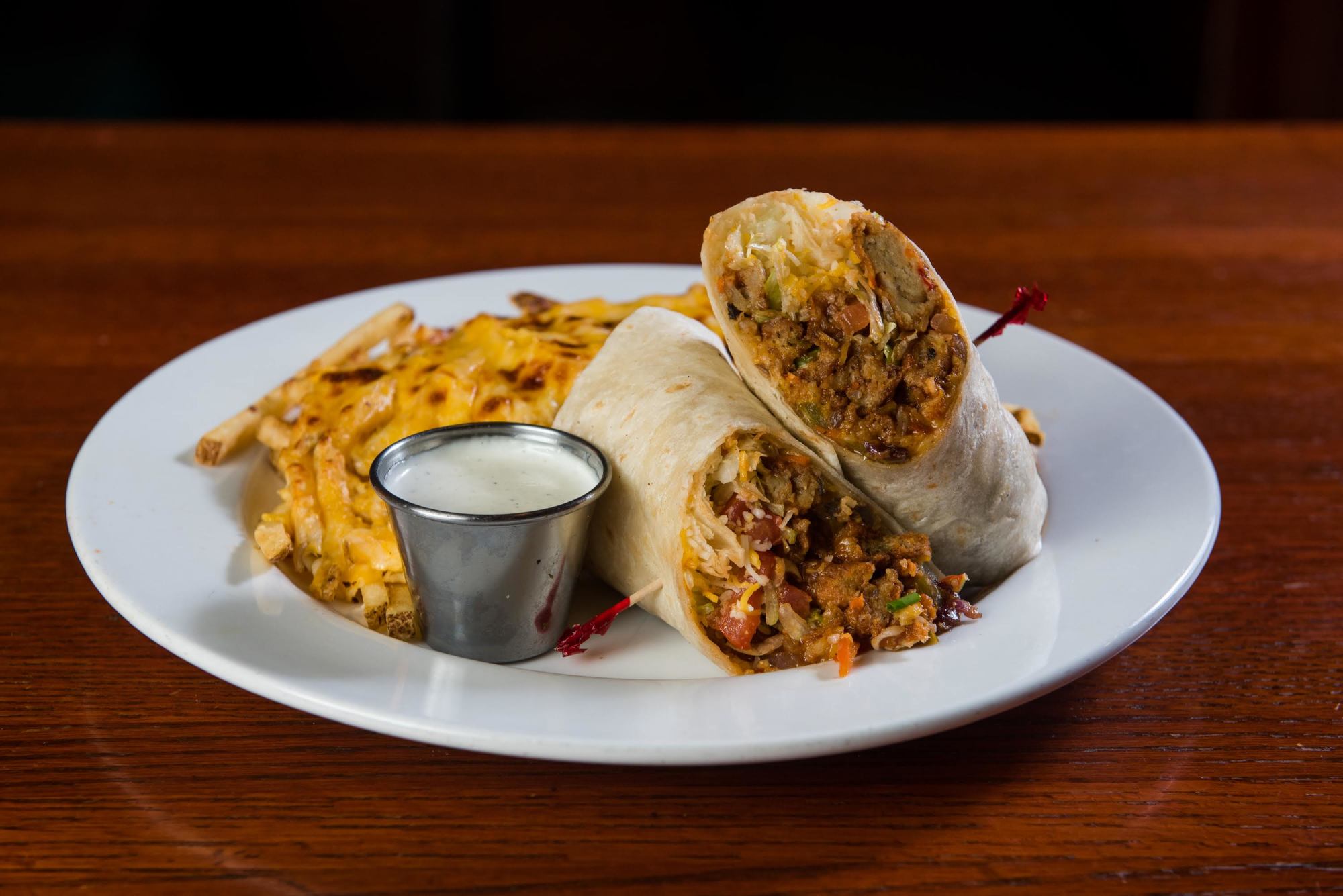 Order Vegetarian Buffalo Wrap food online from The Vine Tavern & Eatery store, Tempe on bringmethat.com