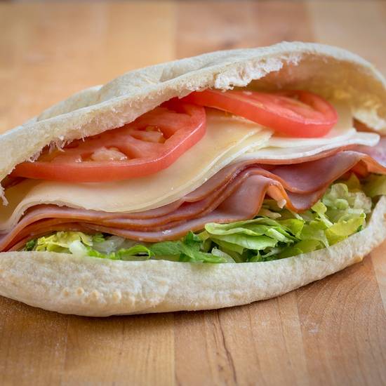 Order Ham & Provolone Pita Sandwich food online from The Perfect Pita store, Springfield on bringmethat.com