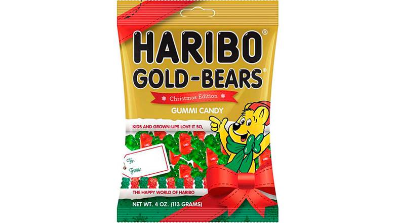 Order Haribo Gold Bears Christmas Edition Gummi Candy food online from Route 7 Food Mart store, Norwalk on bringmethat.com