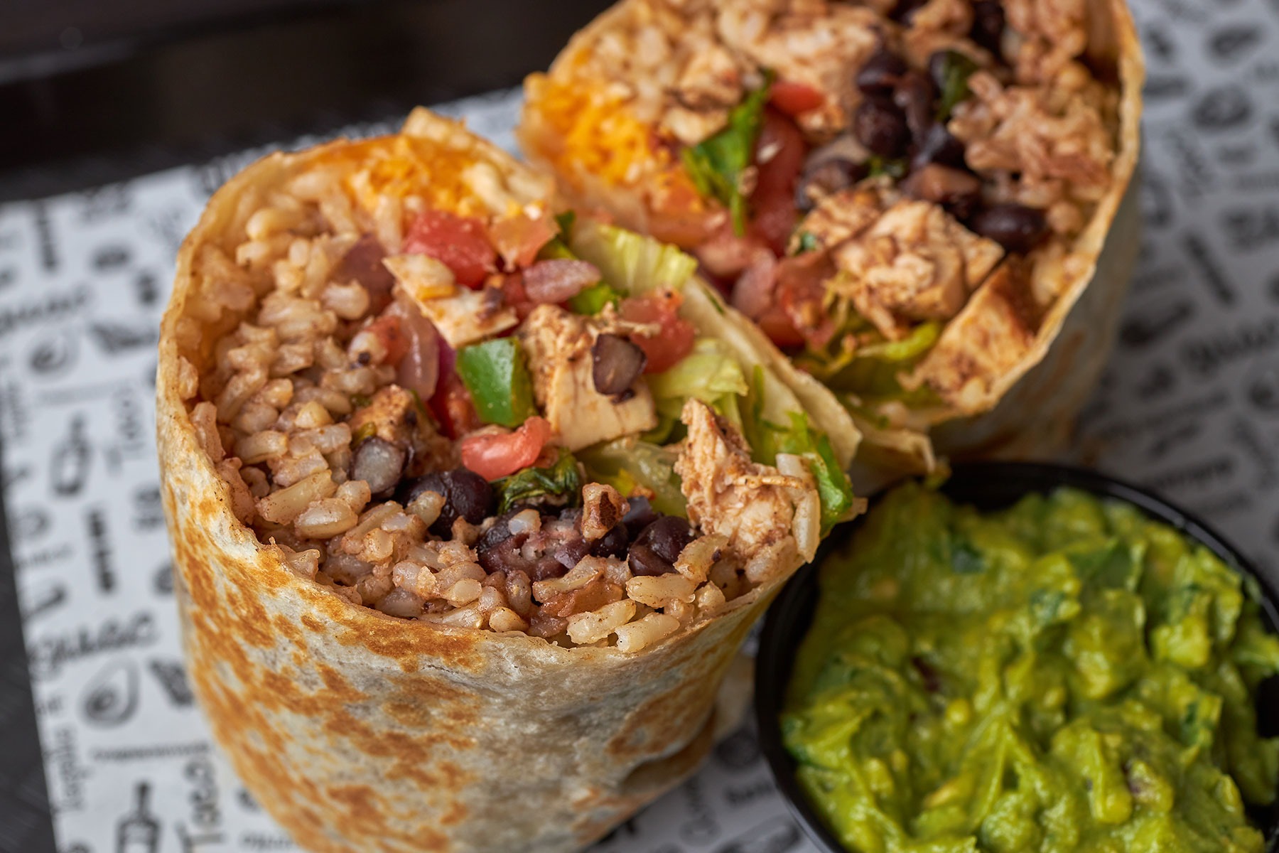 Order Burrito food online from Guac Shop Mexican Grill store, Jericho on bringmethat.com