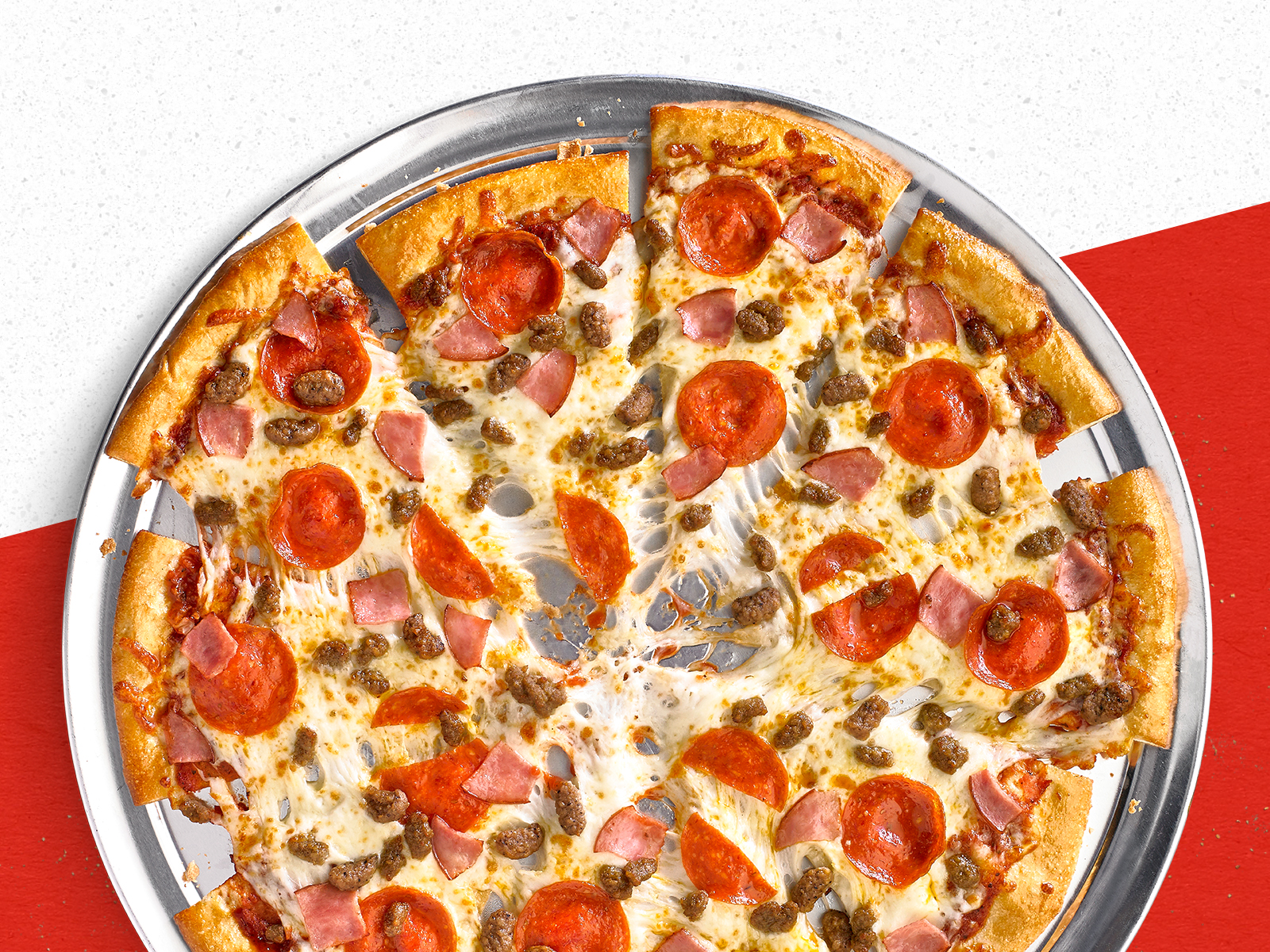 Order Meat Eater Pizza food online from Cicis Pizza store, Dallas on bringmethat.com