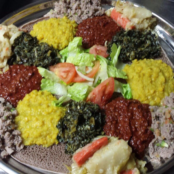 Order Vegetarian Combo food online from Kategna Ethiopian Restaurant store, San Jose on bringmethat.com