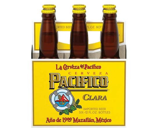 Order Pacifico, 6pk-12oz cans beer (4.5% ABV) food online from Van Ness Liquors store, San Francisco on bringmethat.com