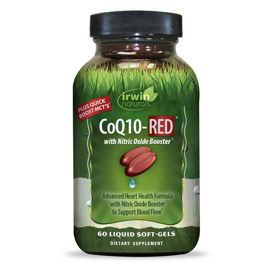 Order Irwin Naturals Dietary Supplement Softgels CoQ10 Red (60 ct) food online from Rite Aid store, Palm Desert on bringmethat.com