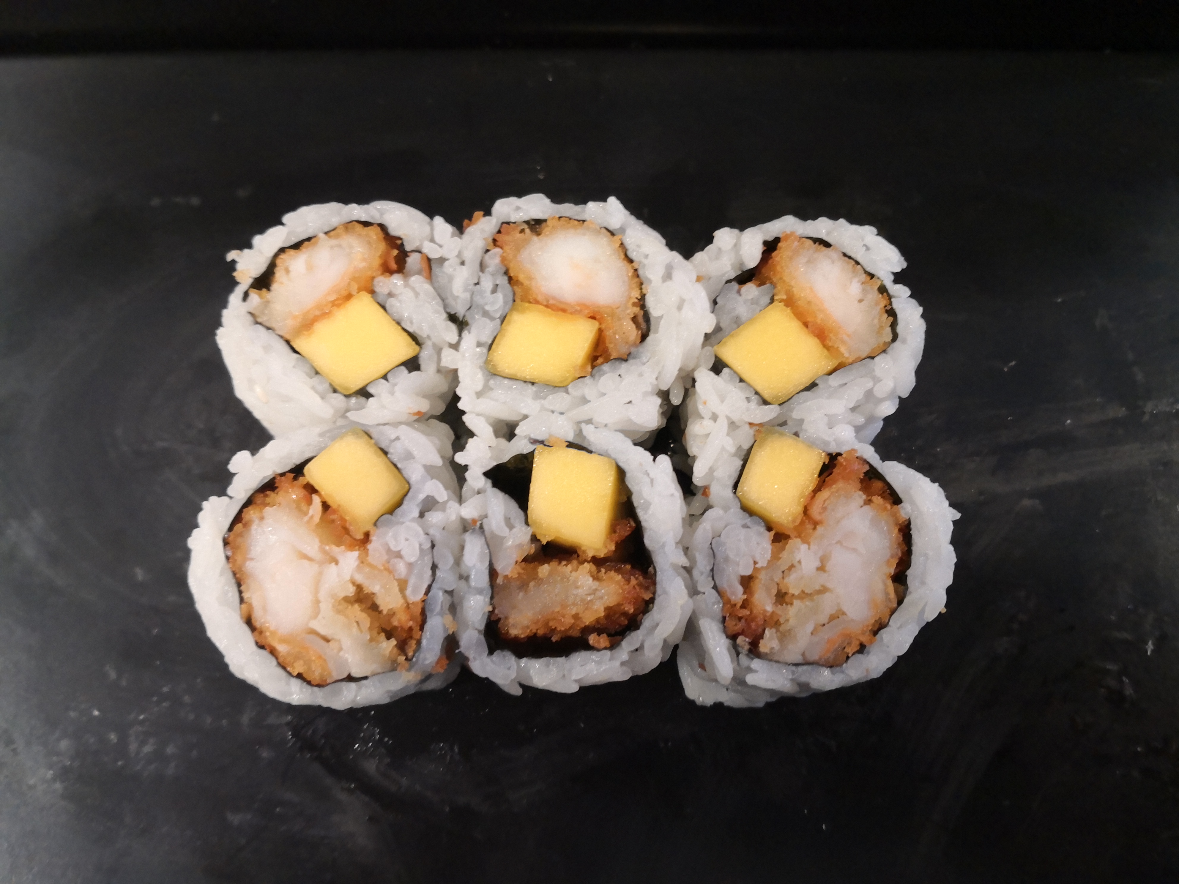 Order Coconut Shrimp Mango Roll food online from Makana Hawaiian & Japanese BBQ store, New York on bringmethat.com