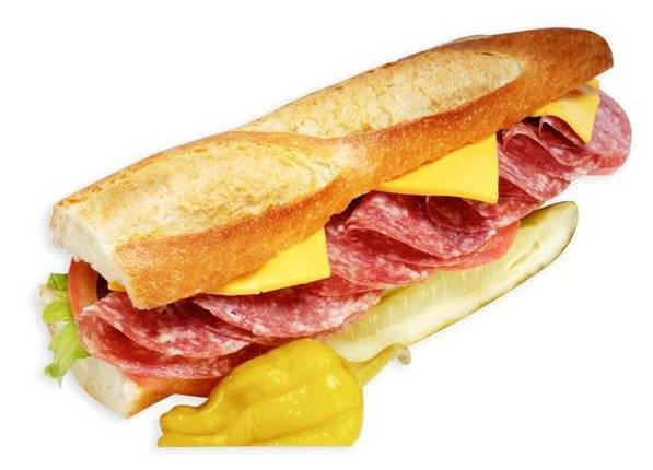 Order #56 Salami and Cheese on Baguette food online from Lee Sandwiches store, Hawaiian Gardens on bringmethat.com