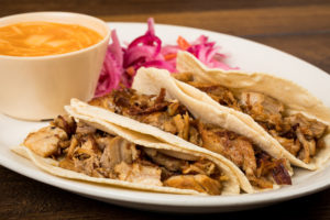 Order Tacos de Carnitas food online from Tostada Regia store, Houston on bringmethat.com