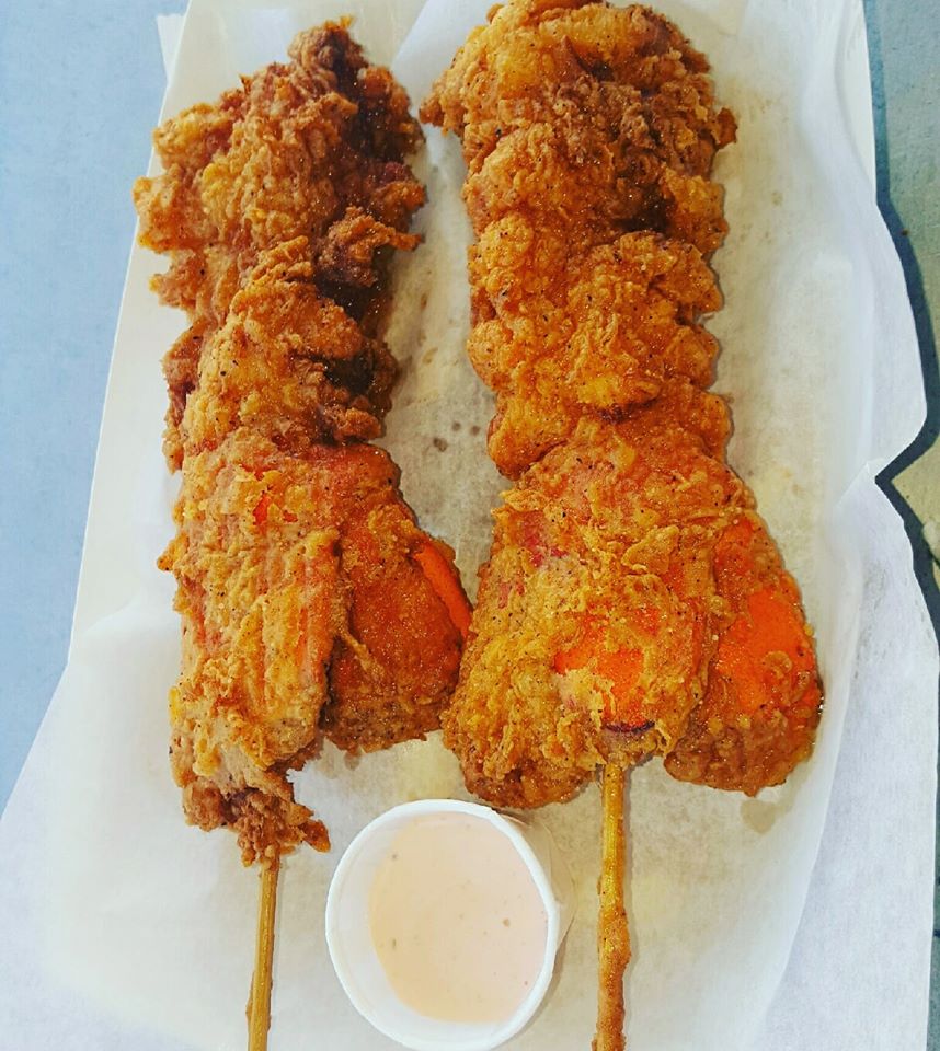 Order Fried Lobster on a Stick (2) food online from Bucket O Shrimp store, Rome on bringmethat.com