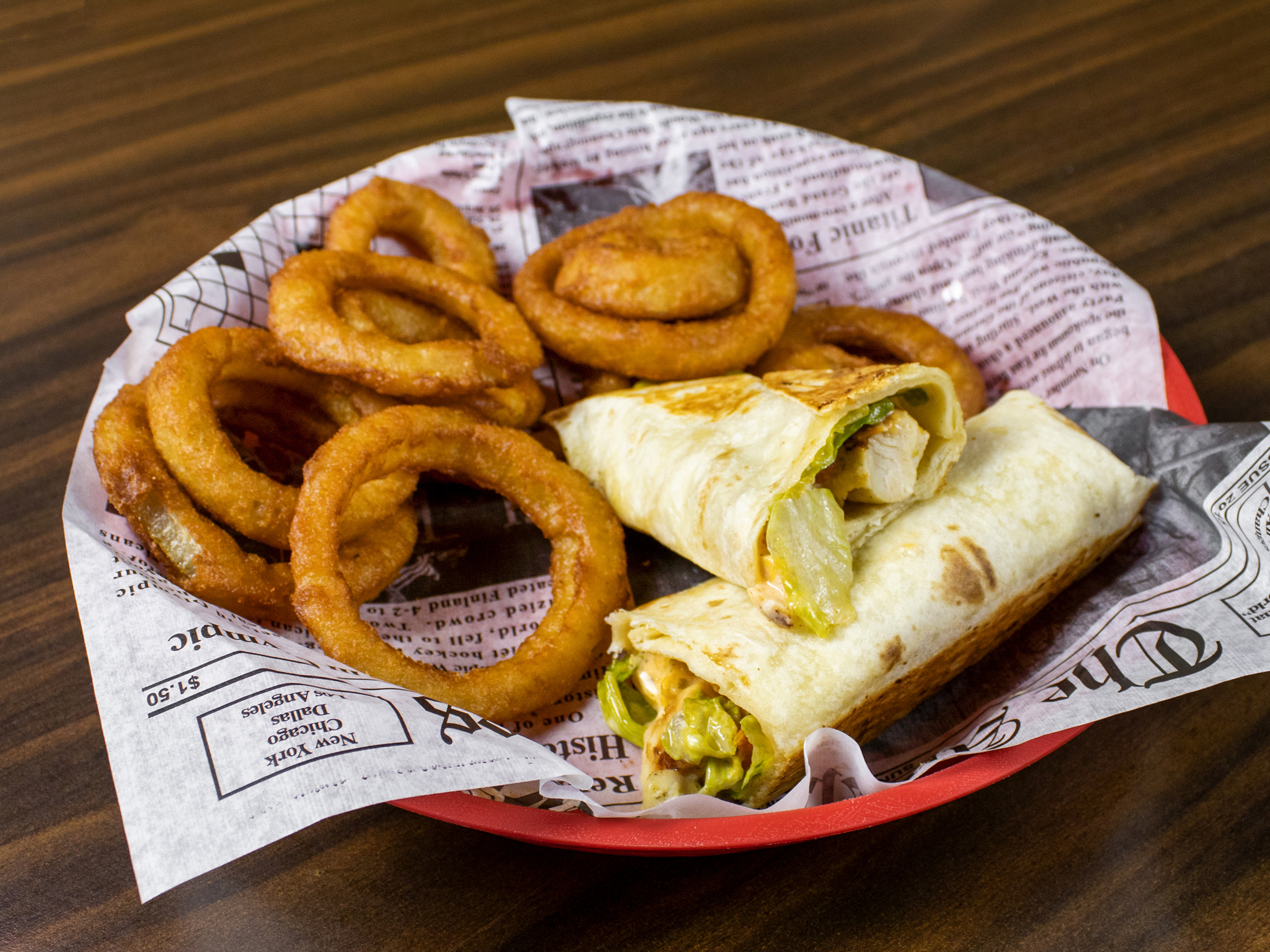 Order Chicken Wrap food online from Dawg House Bar & Grill store, Macon on bringmethat.com