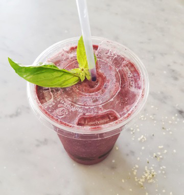 Order Blue Pineapple Smoothie food online from Nourish Cafe store, San Francisco on bringmethat.com