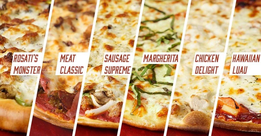 Order Four Toppings Pizza - 12" (12 Slices) food online from Rosati store, Prescott on bringmethat.com