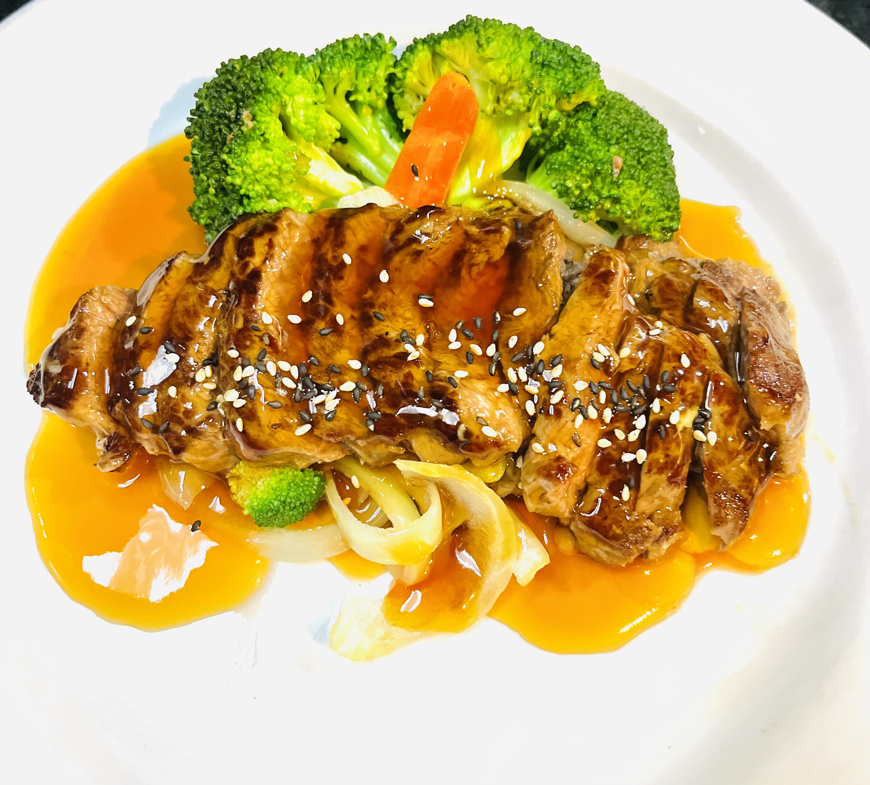 Order Steak Teriyaki Entree food online from Tataki Japanese Restaurant store, New York on bringmethat.com
