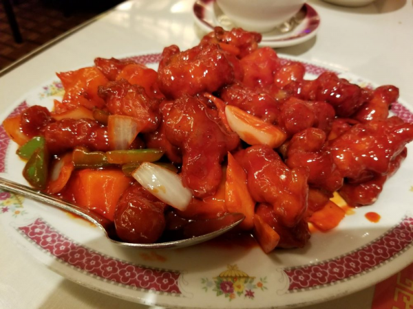 Order 4. Sweet and Sour Chicken food online from Great Wall Chinese Restaurant store, Reseda on bringmethat.com