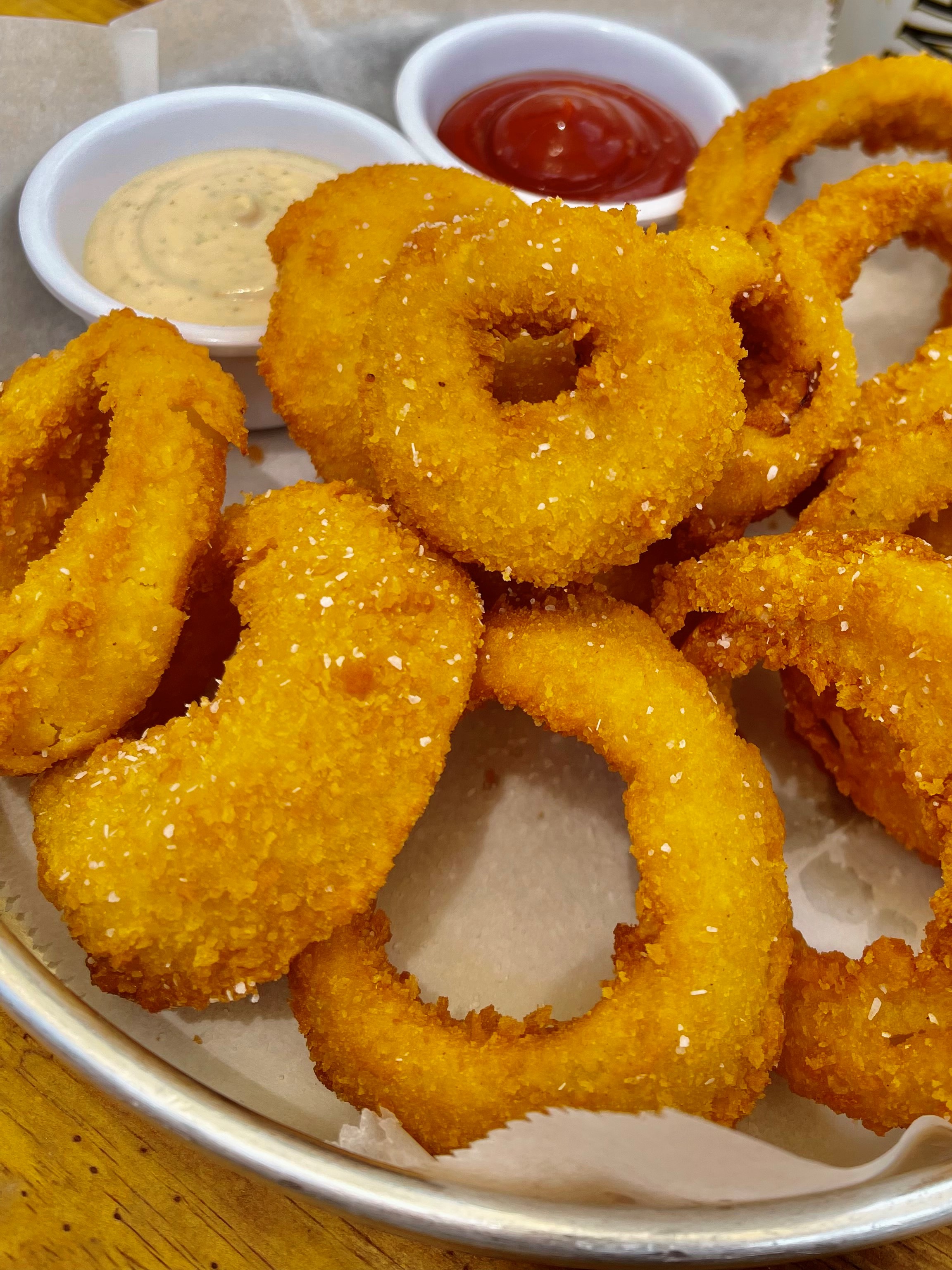 Order Breaded Onion Rings  food online from Stone Canyon Pizza store, Kansas City on bringmethat.com