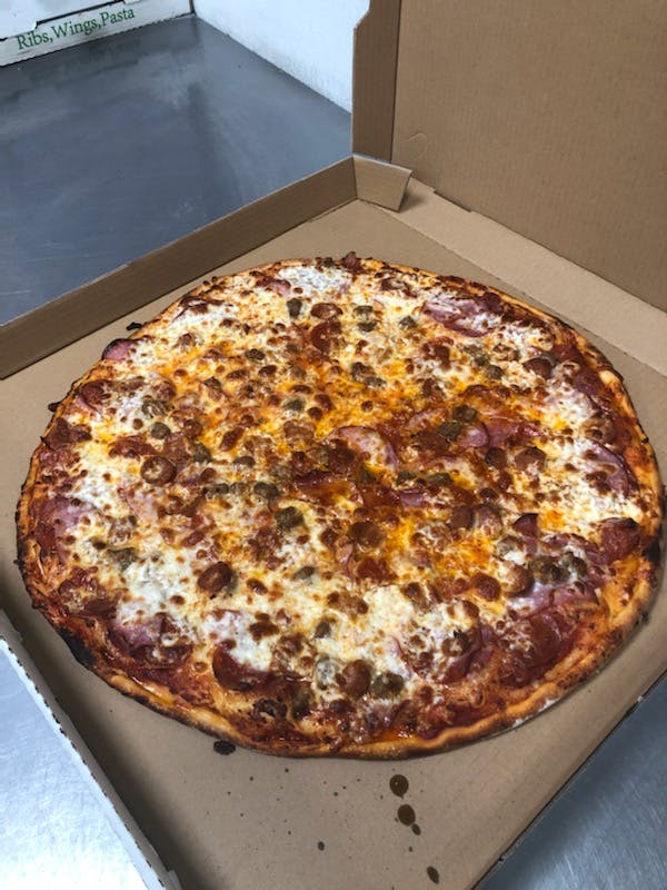 Order Meat Lover's Pizza - Small 12'' food online from Bella Roma Pizza store, Livermore on bringmethat.com
