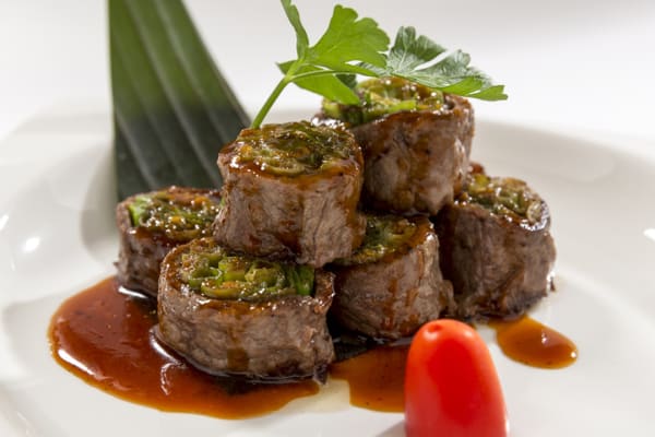 Order Beef Negimaki food online from Okinawa Asian Bistro store, Yorktown Heights on bringmethat.com