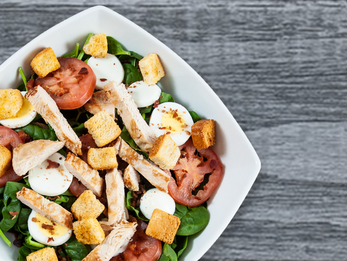Order Spinach and Grilled Chicken Salad food online from Seasons Pizza store, Newark on bringmethat.com