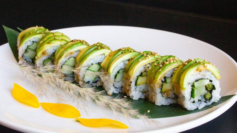 Order Asparagus Caterpillar Roll food online from Hapa Sushi store, Greenwood Village on bringmethat.com