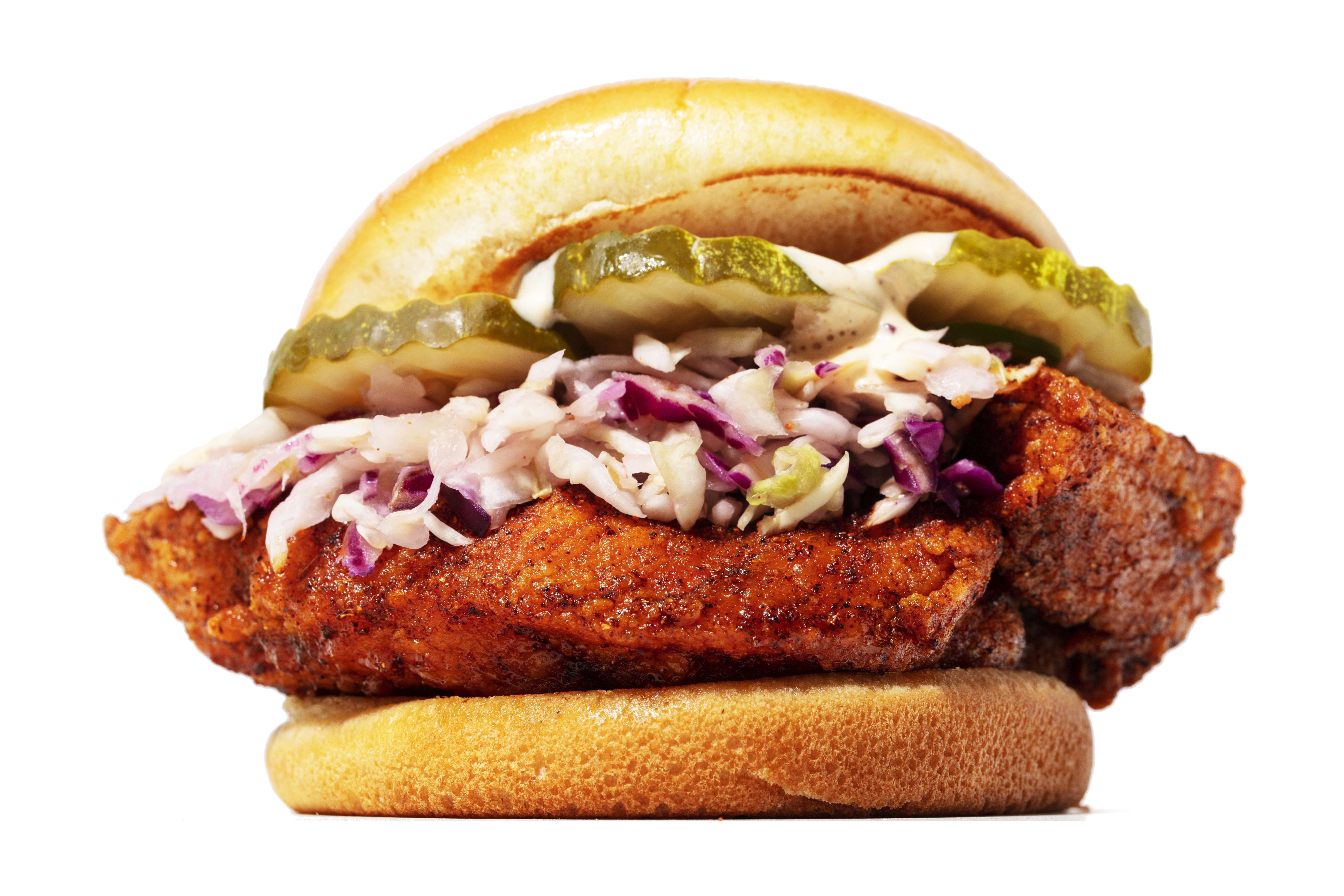 Order Mini Baba Sandwich Only food online from Baba Hot Chicken store, Riverside on bringmethat.com