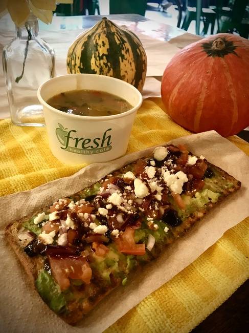 Order Soup 'N Toast food online from Fresh Healthy Cafe store, San Marcos on bringmethat.com