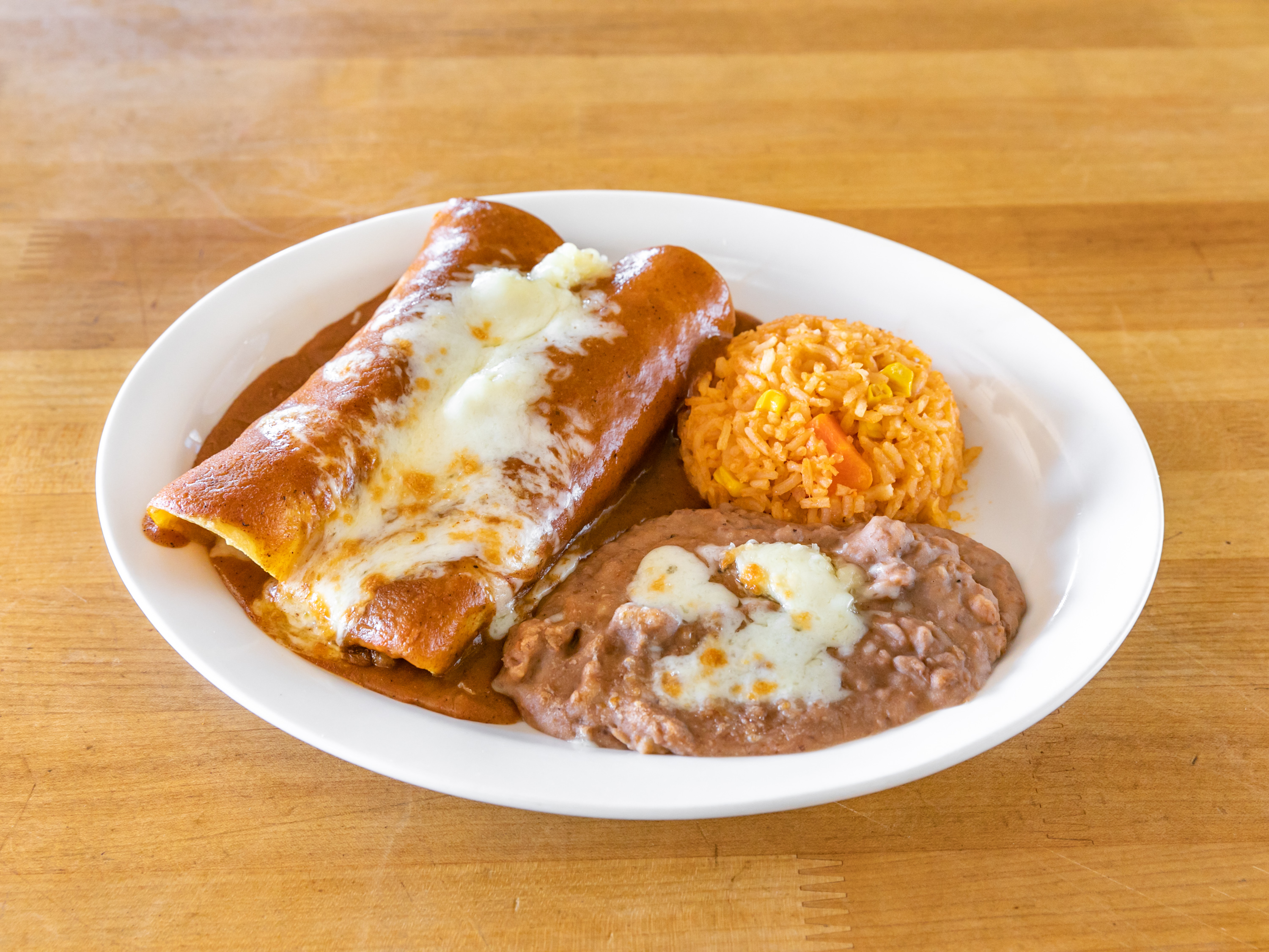 Order Two Enchiladas Combination food online from Casa Don Diego store, Chula Vista on bringmethat.com
