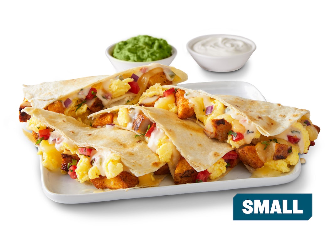 Order Create Your Own Breakfast Quesadilla - Small food online from Qdoba Mexican Eats store, Carson City on bringmethat.com