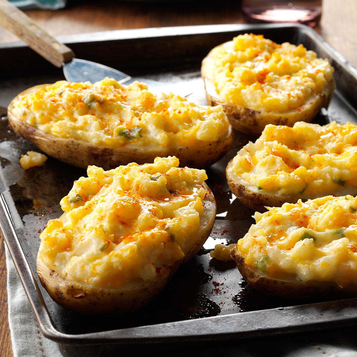 Order Stuffed Baked Potatoes with Cheddar Cheese food online from Jackson Hole store, Englewood on bringmethat.com