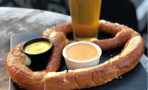Order Pretzel with Beer Cheese food online from Churchill Pub & Grille store, San Marcos on bringmethat.com
