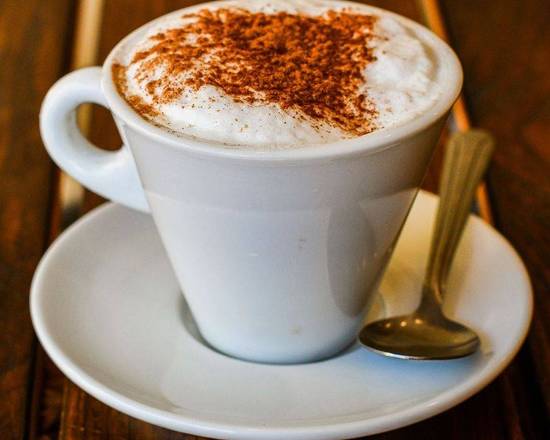 Order Cappuccino (16oz) food online from Aroma D'cafe store, Oradell on bringmethat.com