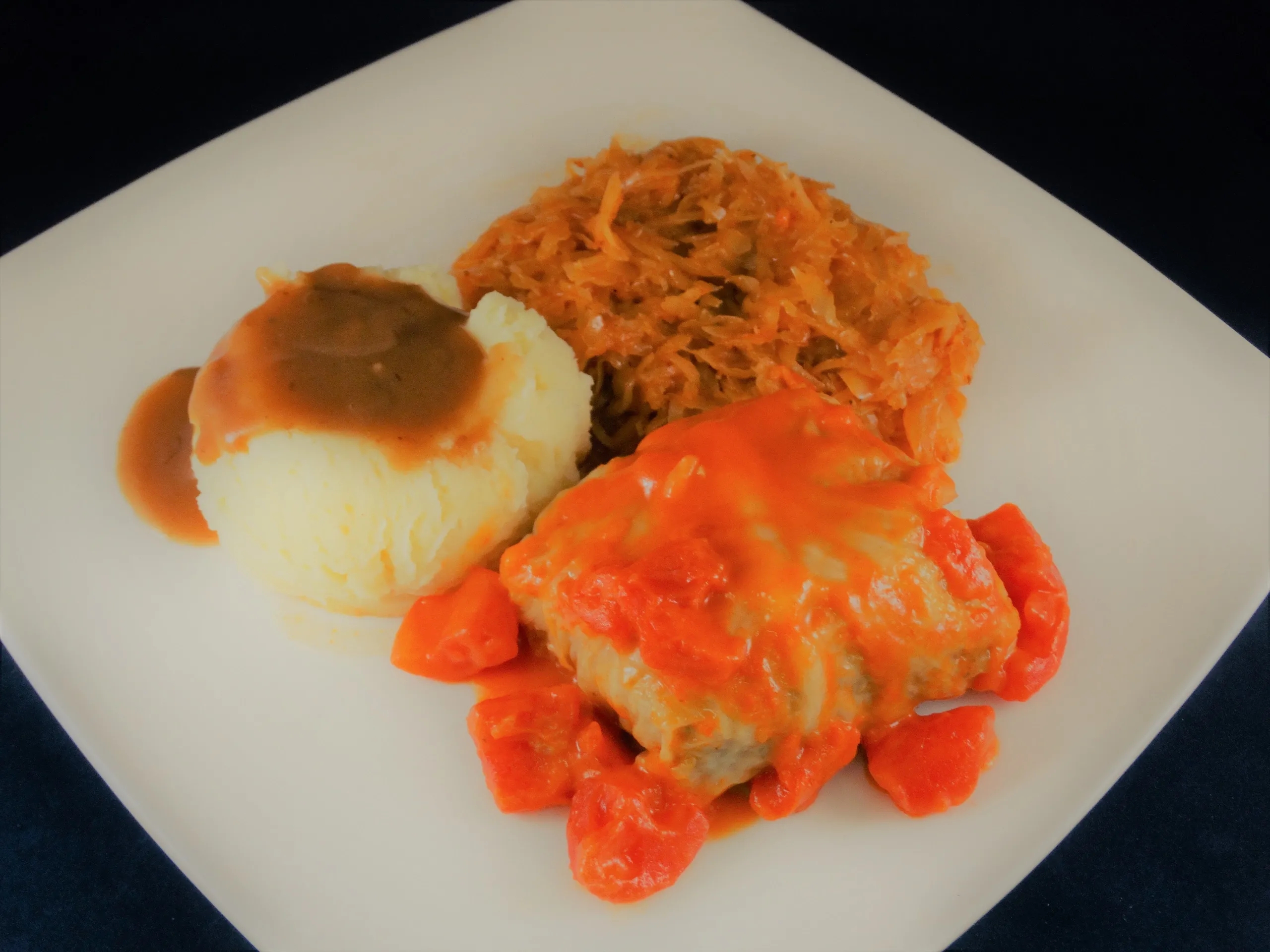 Order #2. Stuffed Cabbage, Mashed Potato and Sauerkraut food online from Forgotten Taste store, Wexford on bringmethat.com