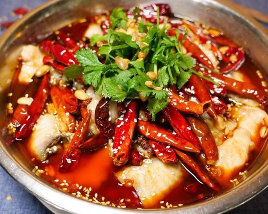 Order C04. Extremely Spicy Feng Teng Fish w/ Bone 沸腾活鱼 food online from Lao Sze Chuan store, Chicago on bringmethat.com