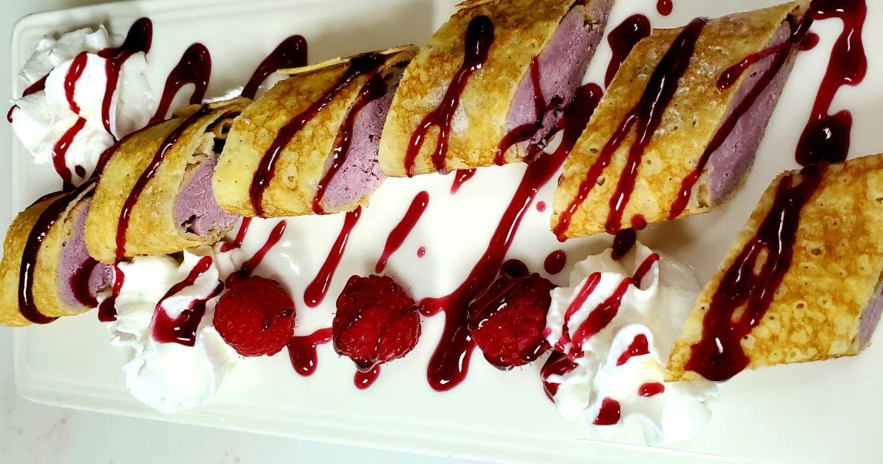 Order Sweet Berry Crepes food online from Samarkand Restaurant store, Feasterville on bringmethat.com