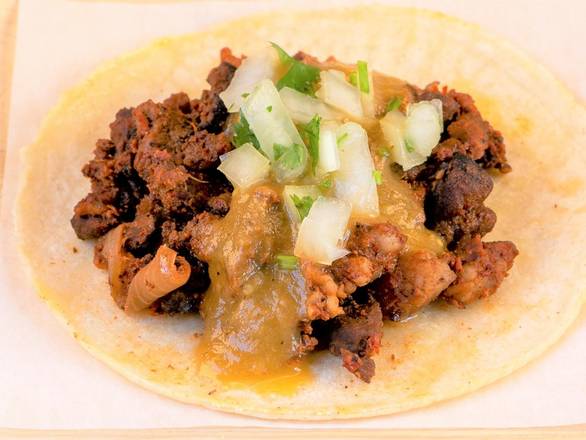 Order Al Pastor Taco food online from Hugo Tacos store, Los Angeles on bringmethat.com