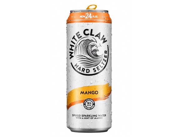 Order White Claw Mango Hard Seltzer - 24oz Can food online from S H Liquor Market store, Los Angeles on bringmethat.com