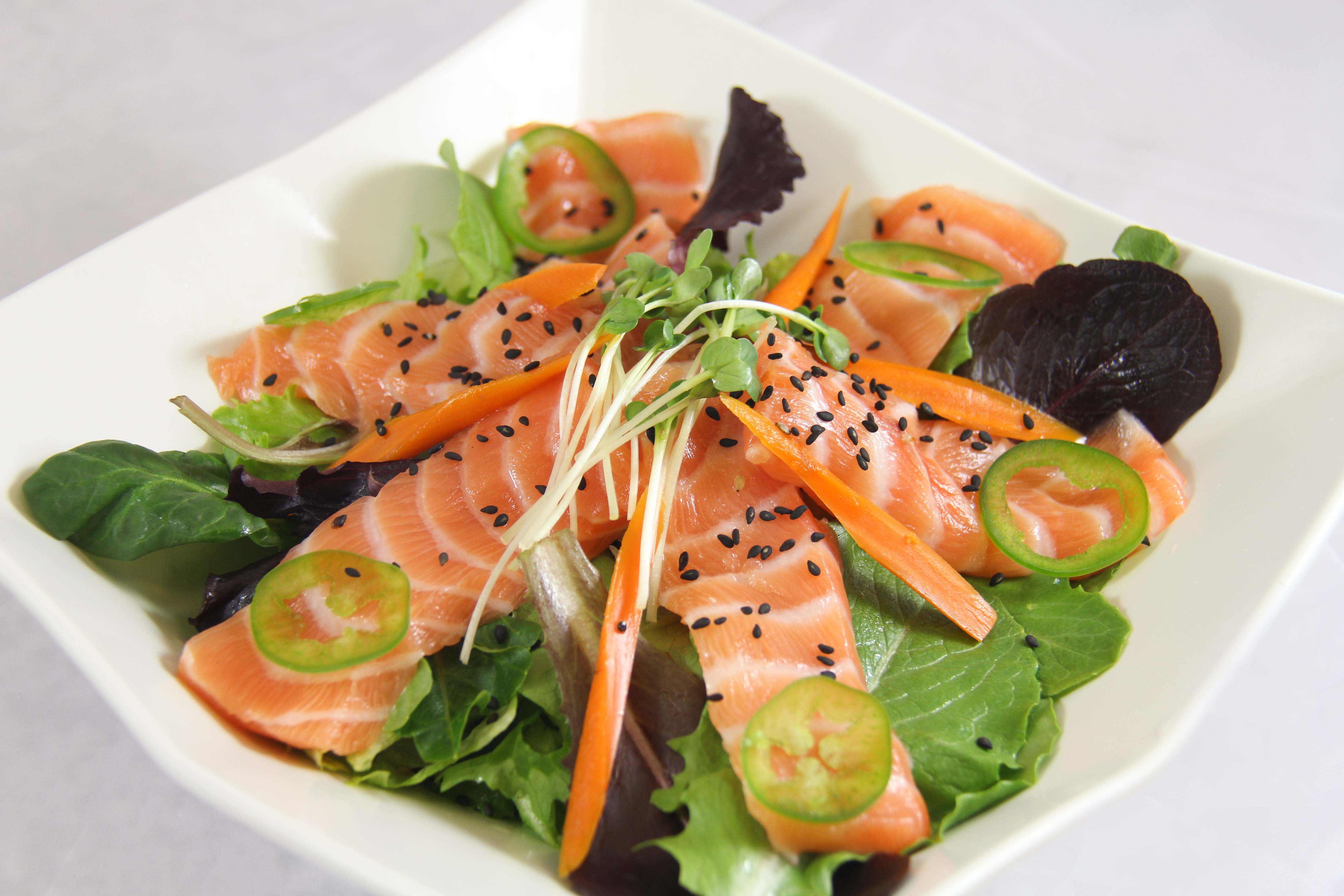 Order Fresh Salmon Salad food online from Blosom Bento store, Los Angeles on bringmethat.com