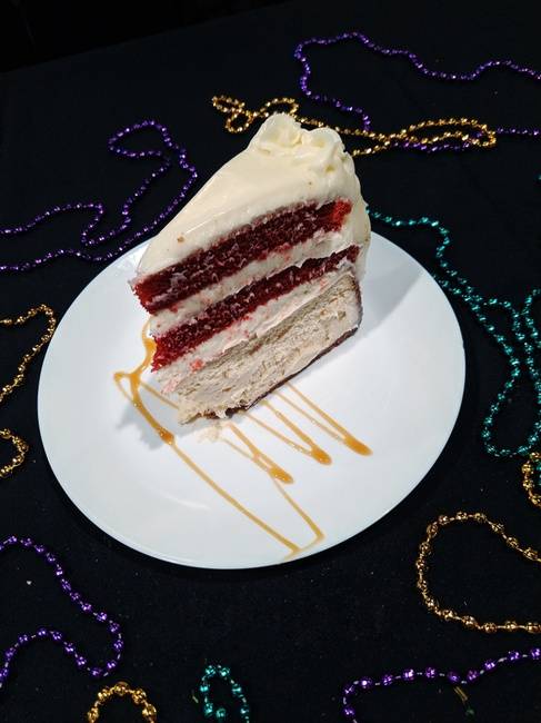 Order Red Velvet Cheesecake food online from Louisiana Bistreaux Seafood Kitchen store, Decatur on bringmethat.com