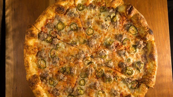 Order Salsiccia Pizza - 18'' (8 Slices) food online from Gioia Pizzeria store, Berkeley on bringmethat.com
