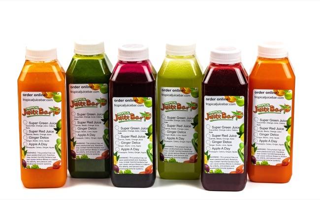 Order Bottled Juice Cleanse (set of 6) food online from Tropical Juice Bar store, Passaic on bringmethat.com