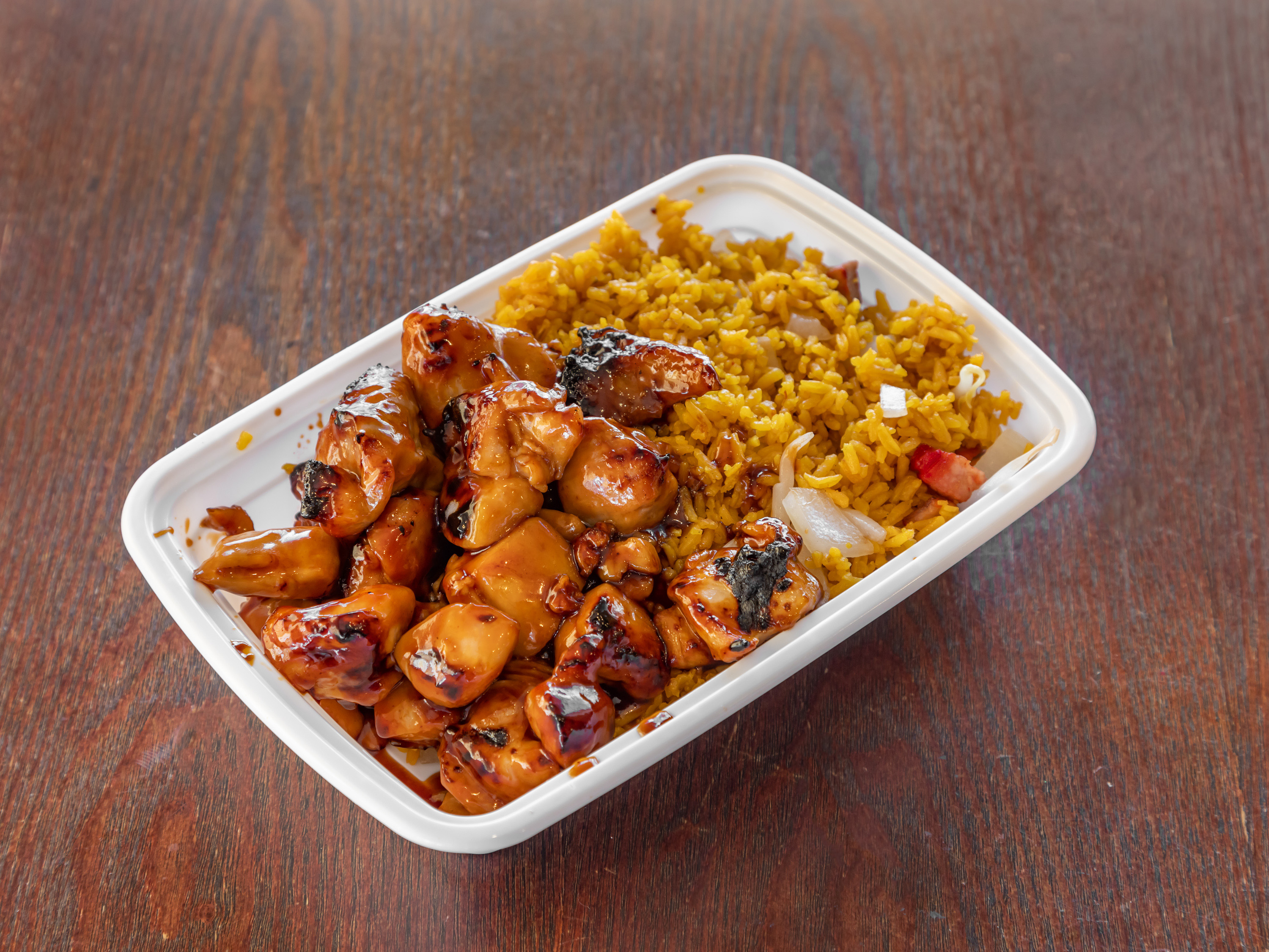 Order Bourbon Chicken food online from Green Jade Chinese Food store, Walden on bringmethat.com
