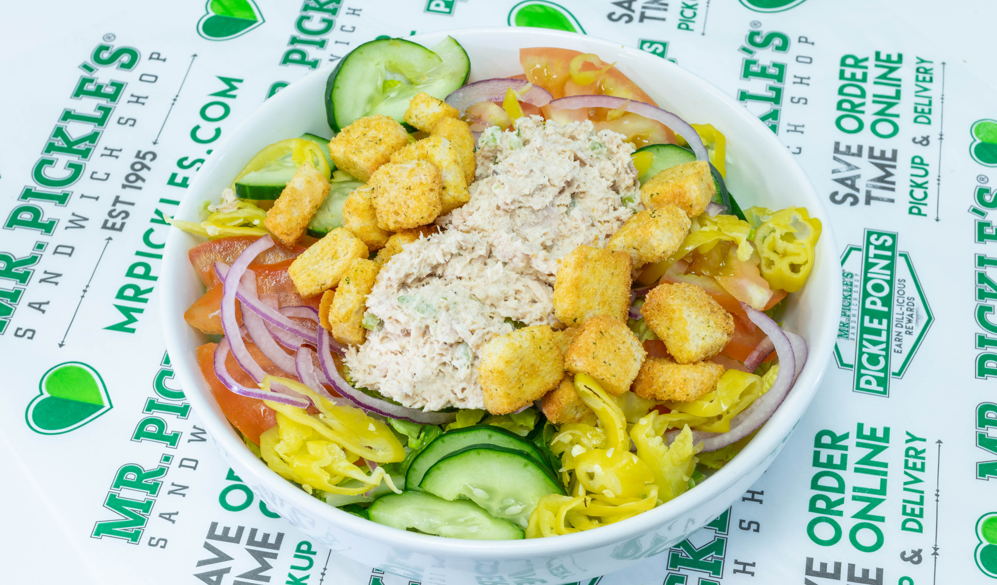 Order Tuna Salad Salad food online from Mr. Pickle's Sandwich Shop store, Castro Valley on bringmethat.com