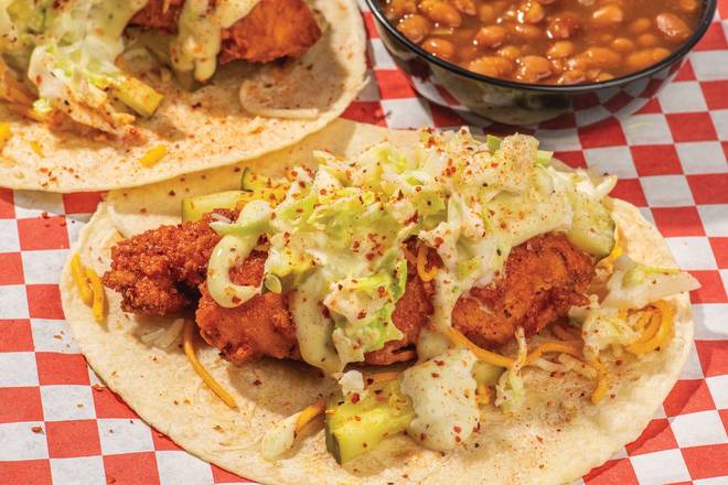 Order Nashville Classic Tacos food online from Howlin’ Willy’s Hot Chicken store, Atlanta on bringmethat.com