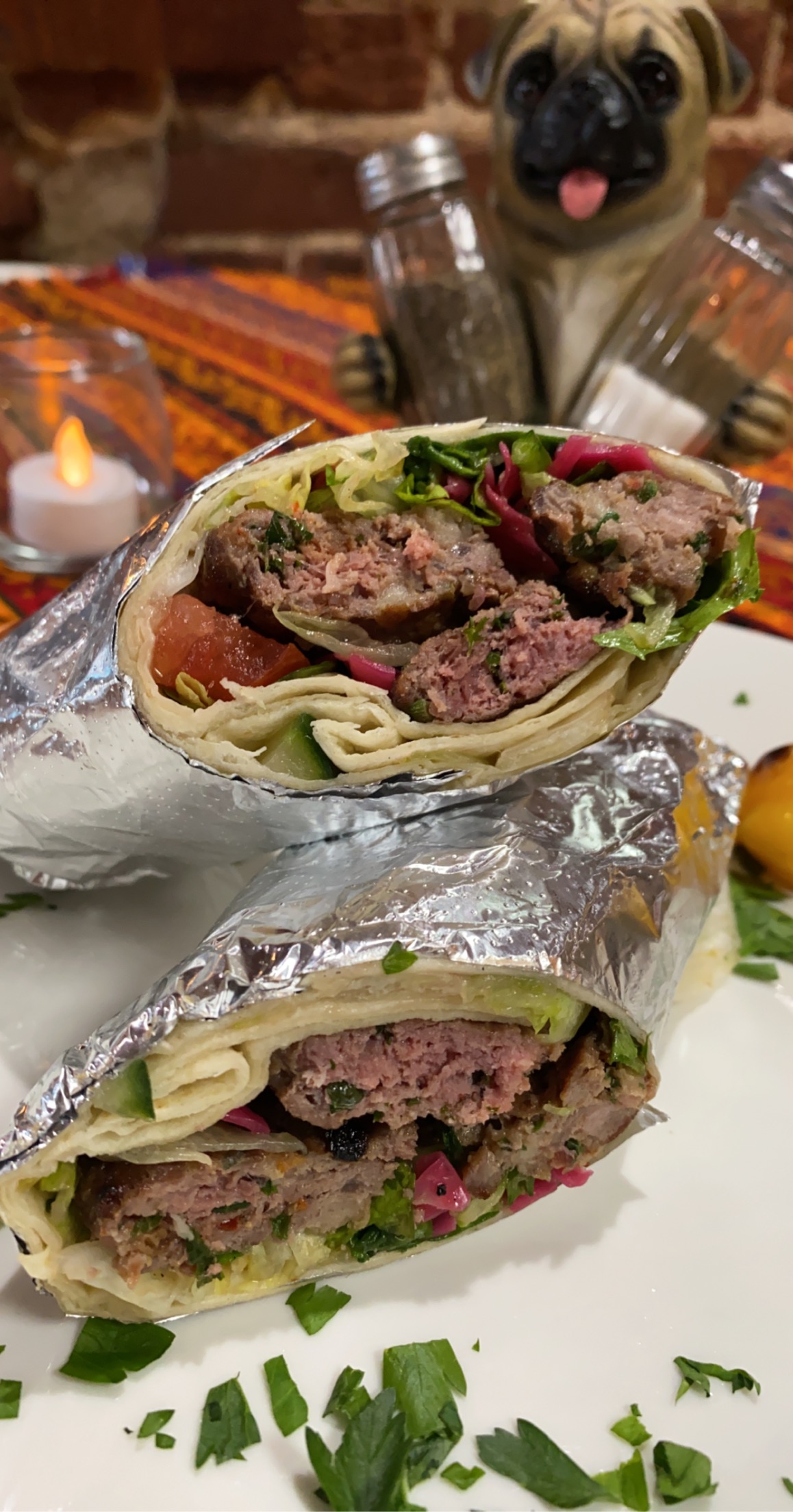 Order Kofte Wrap food online from Rumi Mediterranean Grill House store, Pittsburgh on bringmethat.com