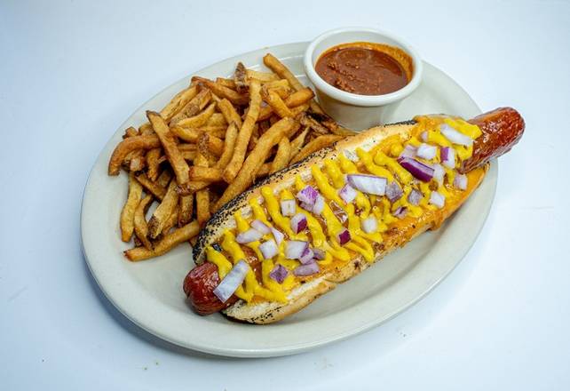 Order Texas Giant Chili Dog food online from Snuffer's store, Mesquite on bringmethat.com