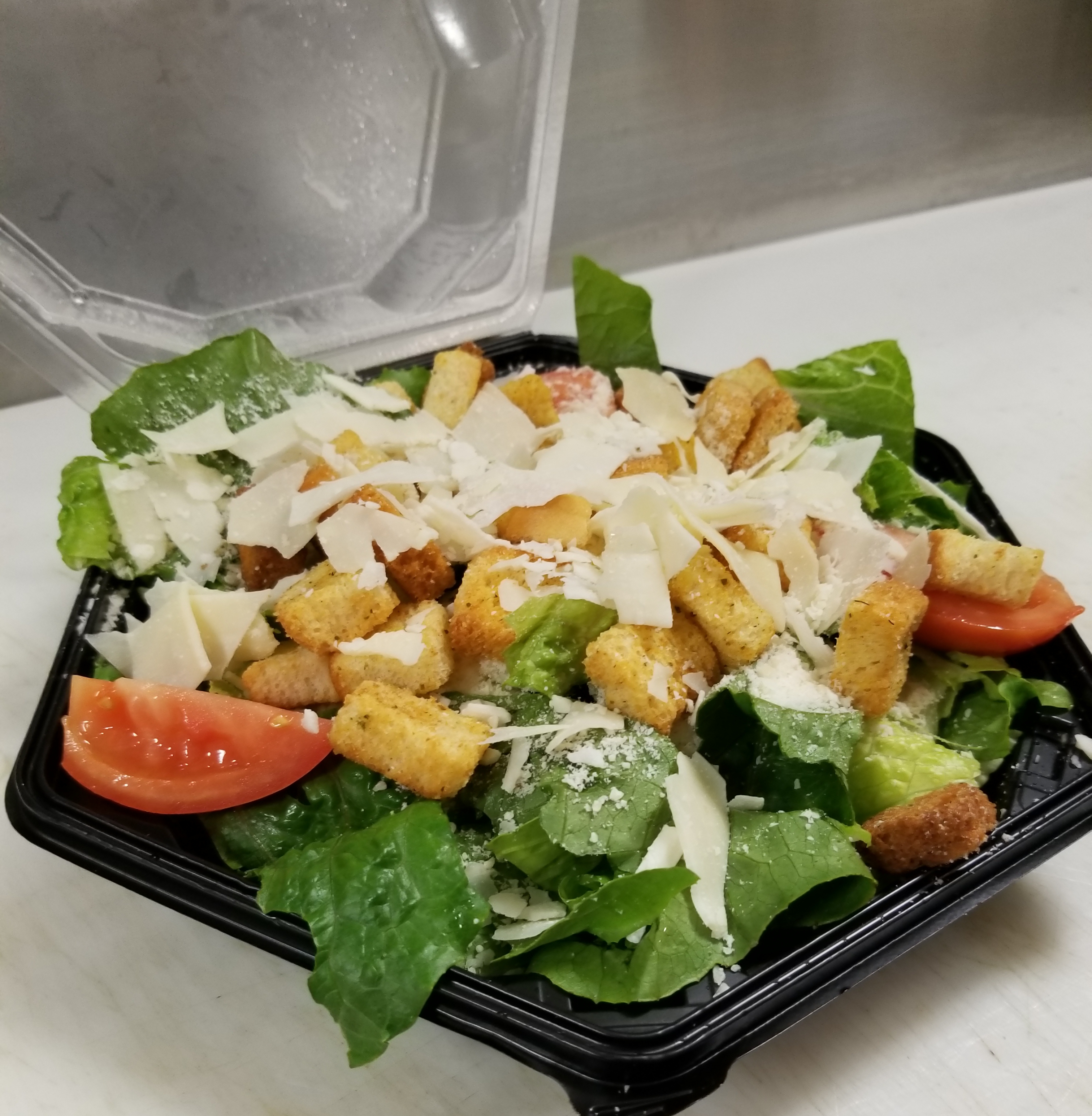 Order Classic Caesar Salad food online from Papa Ray's Pizza & Wings store, Carol Stream on bringmethat.com