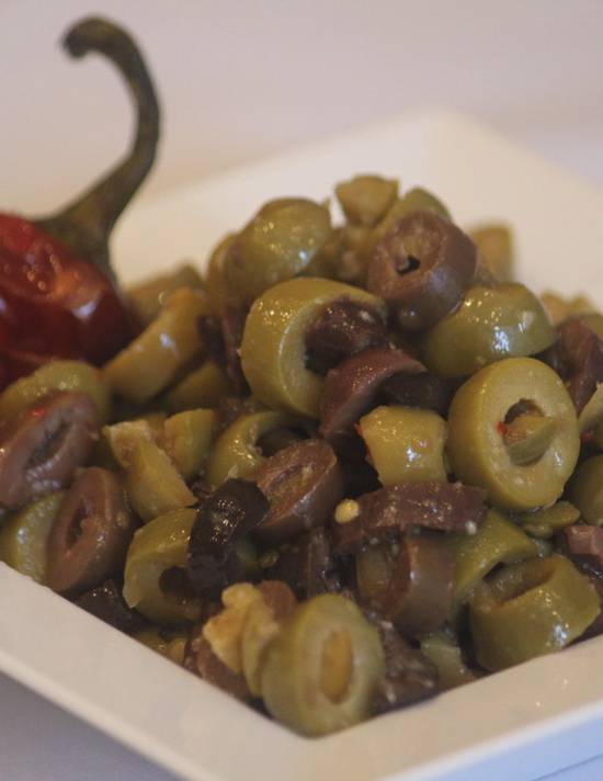Order Spicy Olive Salad food online from Lieder Pico store, Los Angeles on bringmethat.com