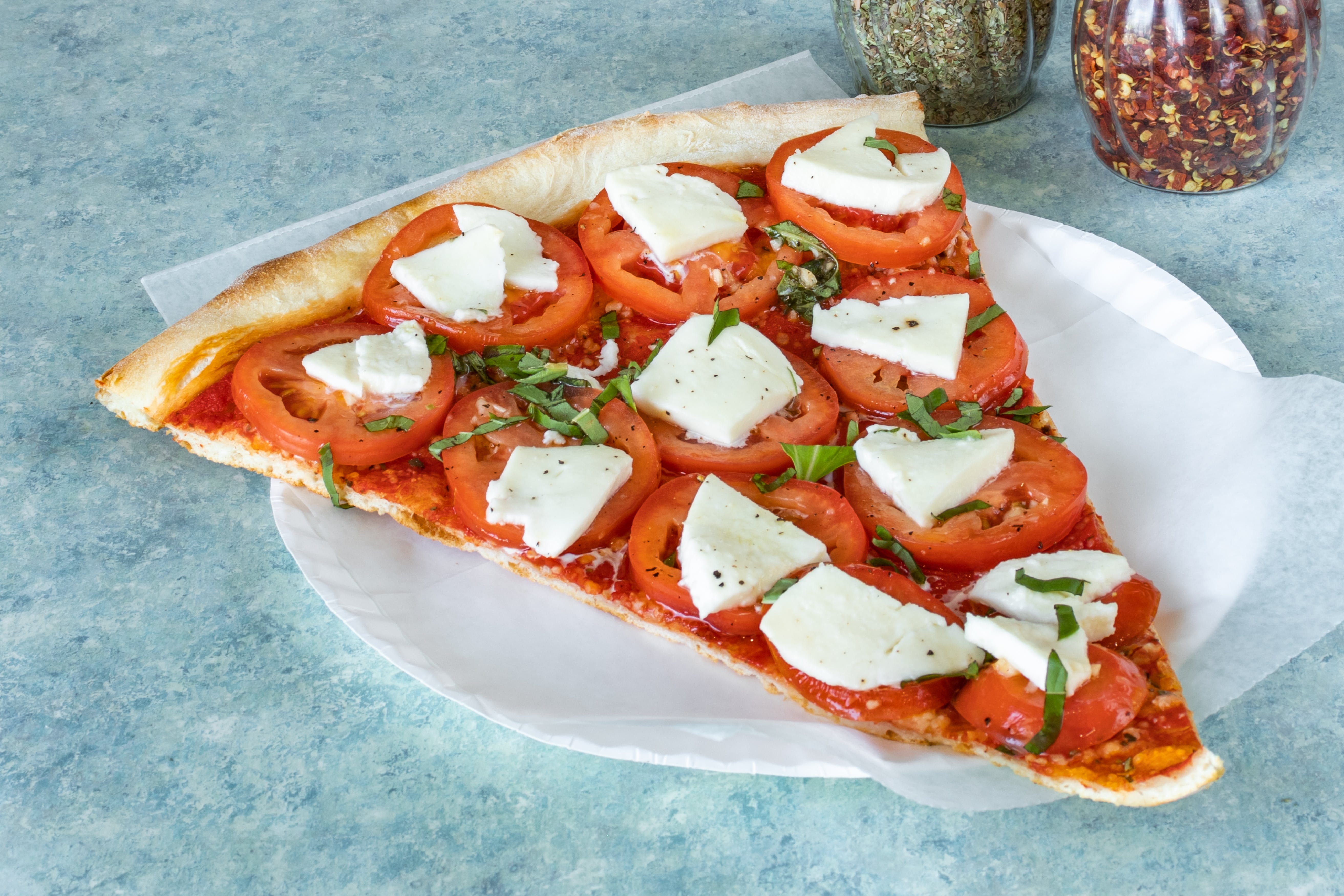 Order Margherita Pizza - Small (7 Pieces) food online from Sinapi Pizzeria store, Brewster on bringmethat.com