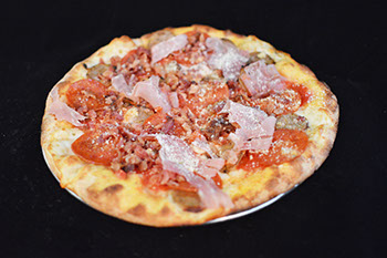Order The Meat Pizza food online from Strong's Brick Oven Pizzeria store, Hebron on bringmethat.com